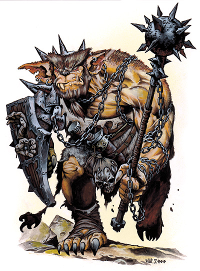 Bugbear from Monster Manual 3.5, by my favorite D&D artist, Wayne Reynolds